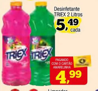 Amarelinha supermercados Desinfetante Triex 2L oferta
