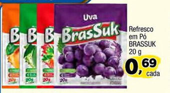 Amarelinha supermercados Refresco em po Brassuk 20g oferta