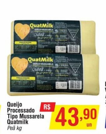 Fort Atacadista Queijo Processado Tipo Mussarela Quatmilk 1kg oferta