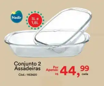 Conjunto 2 Assadeiras 3L e 1.8L