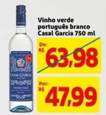 Extra Supermercado Vinho Verde Portugues Branco Casal Garcia 750ml oferta