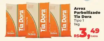 Supermercados Mateus Arroz Parbolizado Tia Dora tipo 1 1kg oferta