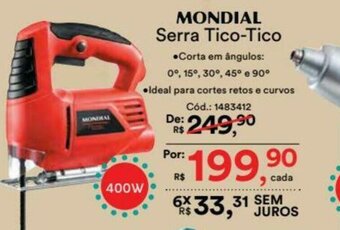 Casa e Vídeo Mondial Serra Tico-Tico oferta