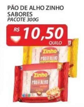 Assaí Atacadista Pao de Alho Zinho sabores 300g oferta