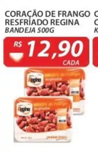 Assaí Atacadista Coracao de Frango Resfriado Regina 500g oferta