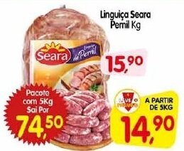 Cercadão Linguica Seara Pernil 1kg oferta