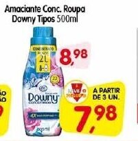 Cercadão Amaciante Conc. Roupa Downy Tipos 500ml oferta