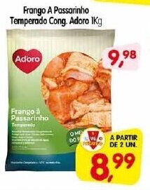 Cercadão Frango a Passarinho Temperado cong. Adoro 1kg oferta