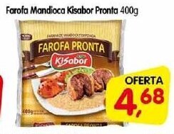 Cercadão Farofa Mandioca Kisabor Pronta 400g oferta
