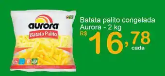 Giga Atacado Batata Palito Congelada Aurora 2kg oferta