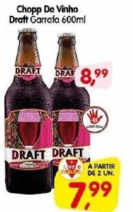Chopp de Vinho Draft garrafa 600ml