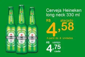Giga Atacado Cerveja Heineken Long Neck 330ml oferta