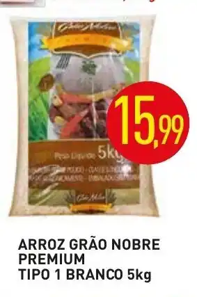 Calvo Atacadista Arroz Grao Nobre Premium Tipo 1 Branco 5kg oferta