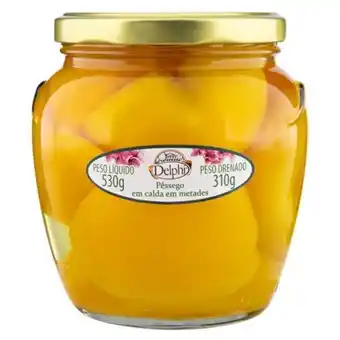 Pêssego em calda delphi vidro 310gr