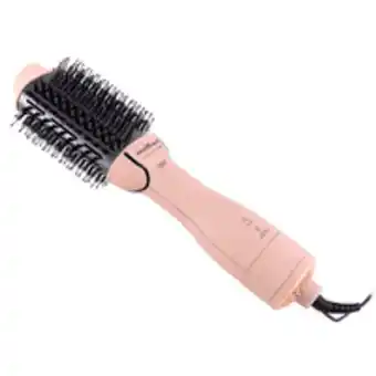 Novo Mundo Escova secadora britânia, 1300w, revestimento cerâmico, 3 temperaturas, 2 velocidades, rosa - bec07r oferta