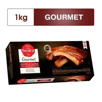 Super Nosso Costela suína com molho barbecue seara gourmet 1kg oferta