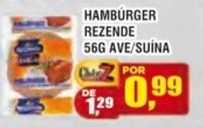 Hamburguer Rezende 56g Ave/ Suina