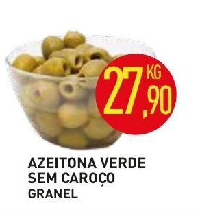 Calvo Atacadista Azeitona Verde sem caroco granel 1kg oferta