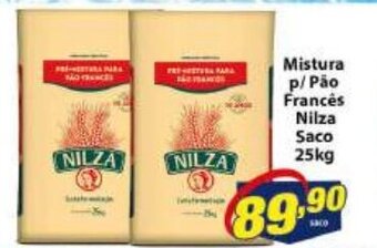 Vencedor Atacadista Mistura p/ Pao Frances Nilza saco 25kg oferta