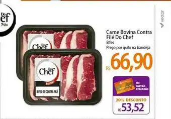 Atacadão Carne bovina contra filé do chef oferta