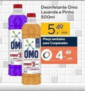 Coop Desinfetante omo lavanda e pinho oferta