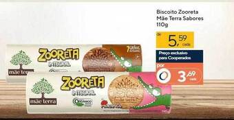 Coop Biscoito zooreta mãe terra sabores oferta