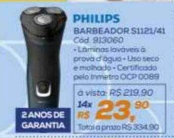 Lojas Colombo Philips barbeador s1121 41 oferta