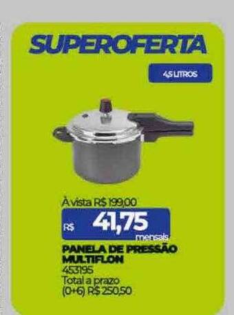 Lojas Certel Panela de pressão multiflon oferta