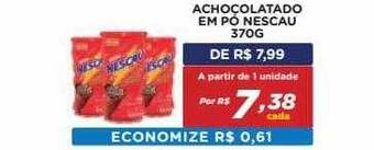 Achocolatado em pó nescau