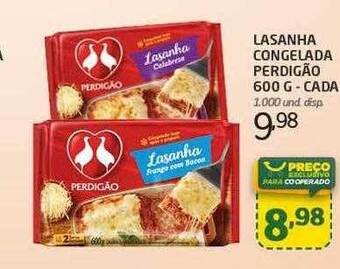 Cooper Lasanha congelada perdigão cada oferta