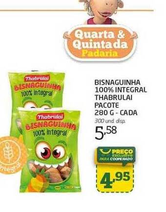 Cooper Bisnaguinha 100% integral thabrulai pacote cada oferta