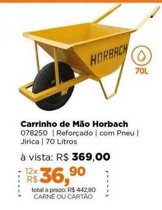 Lojas TaQi Carrinho de mão horbach oferta