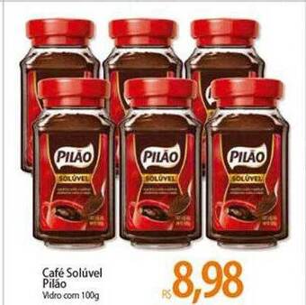 Café solúvel pilão