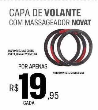 AutoZone Capa de volante com massageador novat oferta