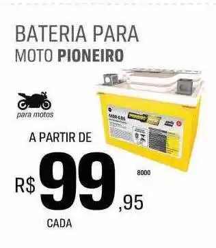 AutoZone Bateria para moto pioneiro oferta