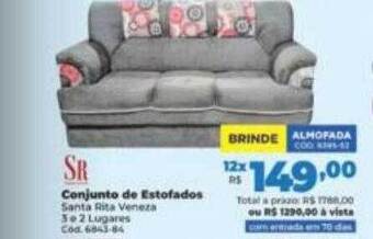Lojas Becker Sr conjunto de estofados oferta