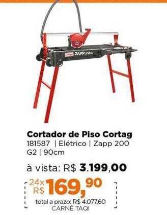 Lojas TaQi Cortador de piso cortag oferta