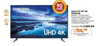 Lojas TaQi Smart tv 43 oferta