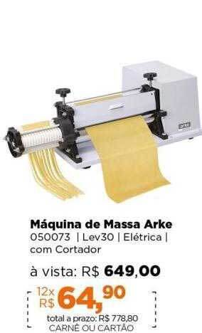 Lojas TaQi Máquina de massa arke oferta