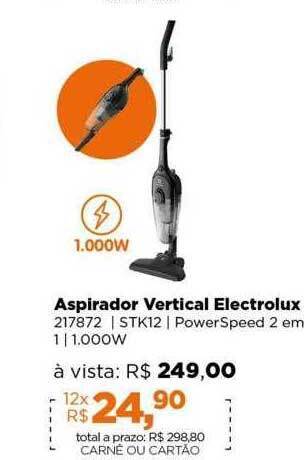 Lojas TaQi Aspirador vertical electrolux oferta