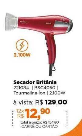 Lojas TaQi Secador britânia oferta