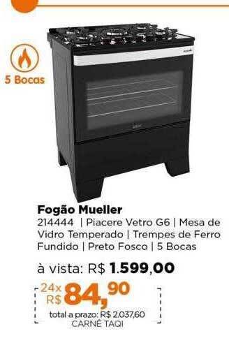 Lojas TaQi Fogão mueller oferta