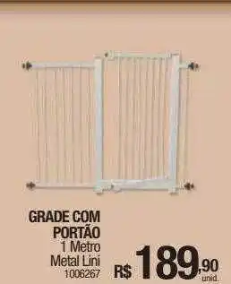 Grade com portão metal lini