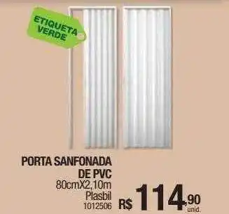 Porta sanfonada de pvc