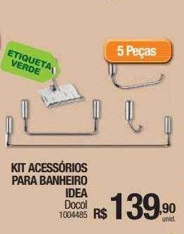 Milium Kit acessórios para banheiro idea docol oferta