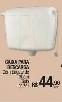 Caixa para descarga com engate de 30cm cipla