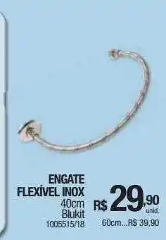 Milium Engate flexível inox blukit oferta