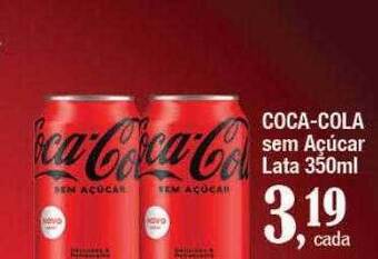 Supermercados Unidos Coca-cola sem açúcar lata oferta