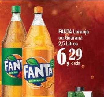 Supermercados Unidos Fanta laranja ou guaraná oferta
