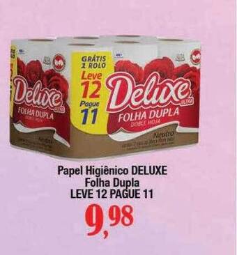 Supermercados Unidos Papel higiênico deluxe folha dupla oferta